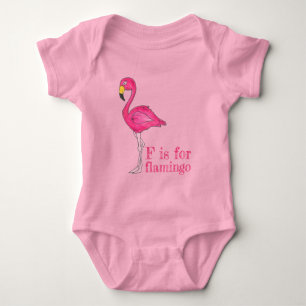 F är för Flamingo Rosa Flamingoes Tropical Bird Tröja