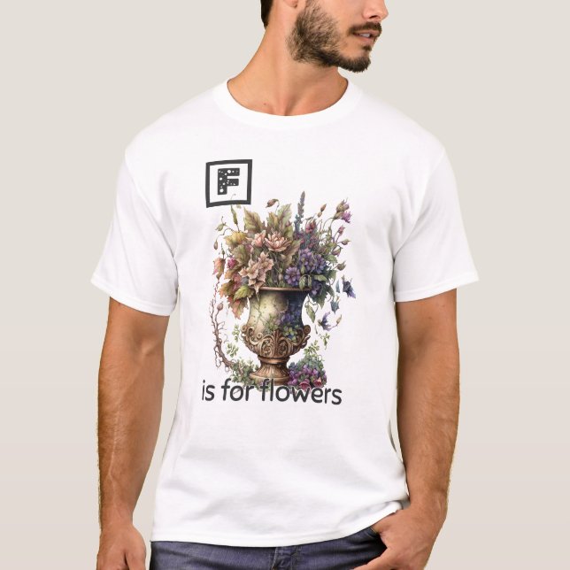 F är för Flowers T-Shirt (Framsida)