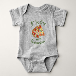 F är för Focaccia Italy Bakery Olive Oil Bread T Shirt