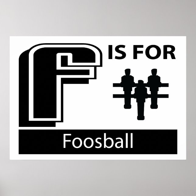 F är för fotboll poster (Framsidan)