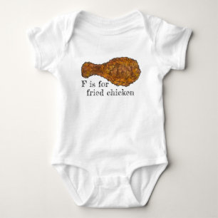 F är för Fried Chicken Leg Drumstick Alphabet Food Tee