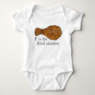 F är för Fried Chicken Leg Drumstick Alphabet Food Tee Shirt
