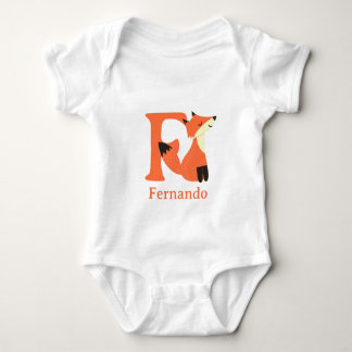 F är för Räv Personalisera T Shirt