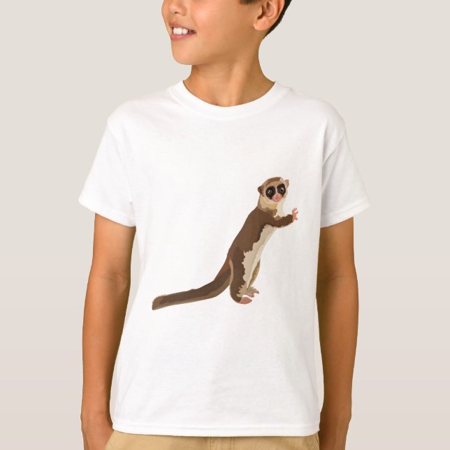 F är för Tjock Tails Dwarf Lemur T Shirt (Framsida)