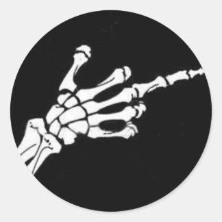 F av runt klistermärke