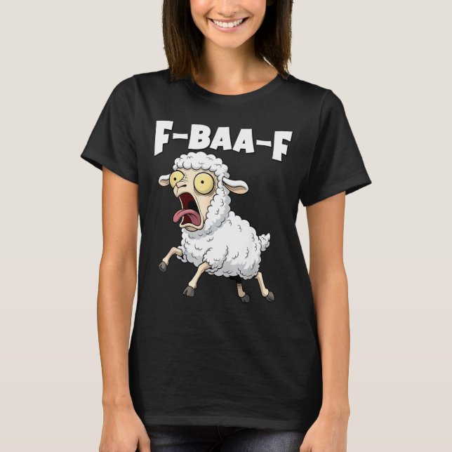 F-baa-f Meme – Funny Screaming Meme Graphic  T Shirt (Framsida)