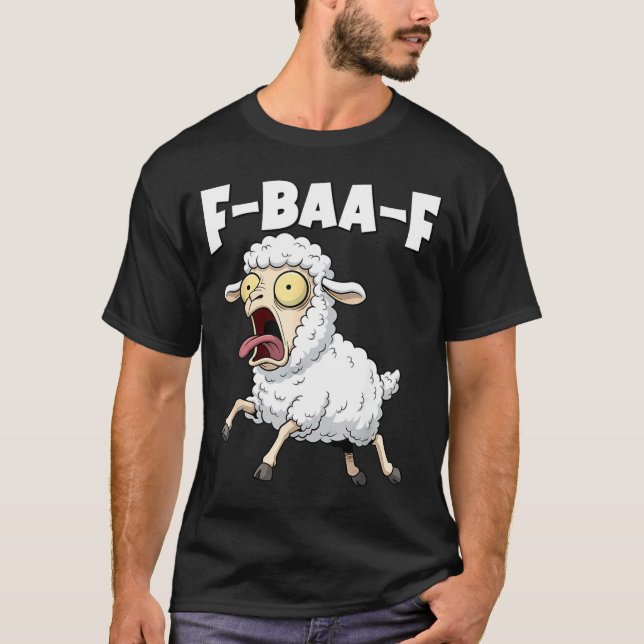 F-baa-f Meme – Funny Screaming Meme Graphic  T Shirt (Framsida)