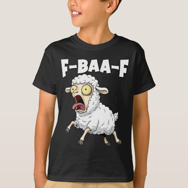 F-baa-f Meme – Roligt Skrikande Meme Grafik  T Shirt (Framsida)