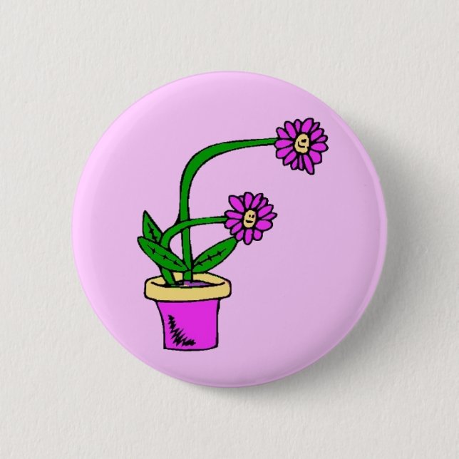 F- Blommor Monogram Knapp (Framsida)