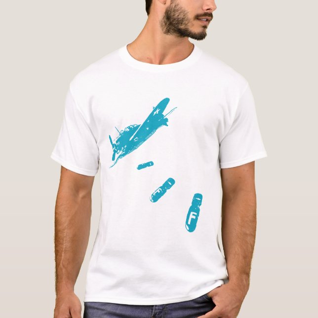 F-Bomb Diver (ljusblå) T-shirt (Framsida)