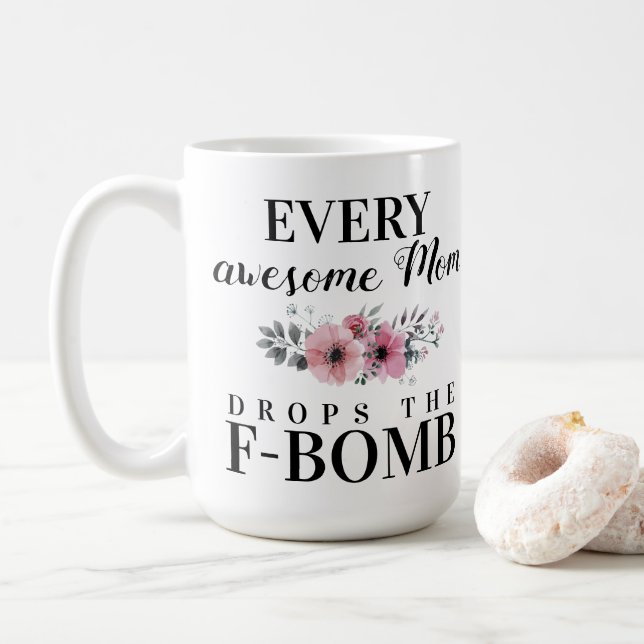 F-Bomb Kaffemugg (Med munk)
