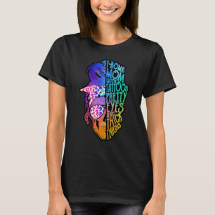 F Bomb Mamma with Tattoos, Söt Öga, Mors dag T Shirt