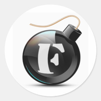 F-bomb Runt Klistermärke