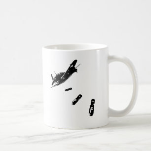 F-Bombardera dykare (svarten) Kaffemugg