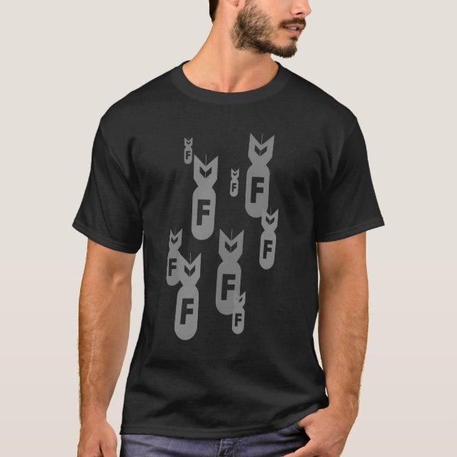 F bombarderar t-shirt (Framsida)