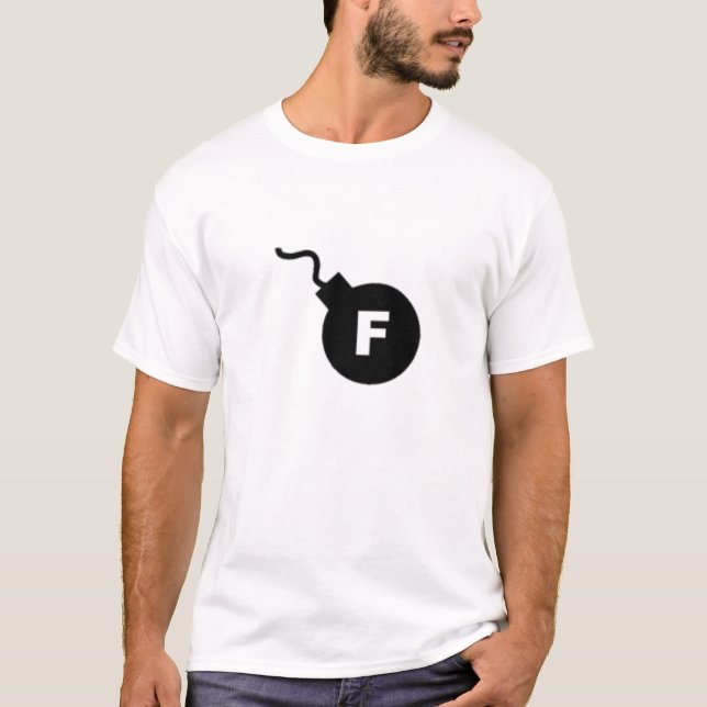 F bombarderar t shirt (Framsida)
