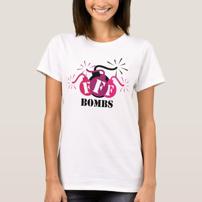 F bombarderar tee (Framsida)