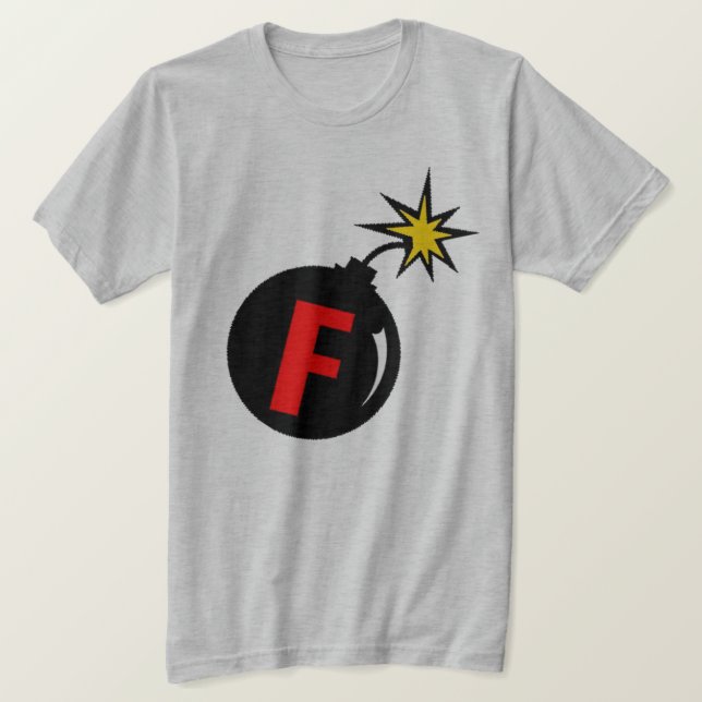 f-bomben tee shirt (Design framsida)