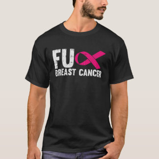 F Breast Cancer Awareness Rosa Ribbon Fighter Warr T Shirt