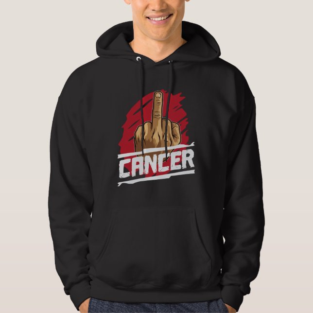 F Cancer Chemo Disease Hoodie (Framsida)