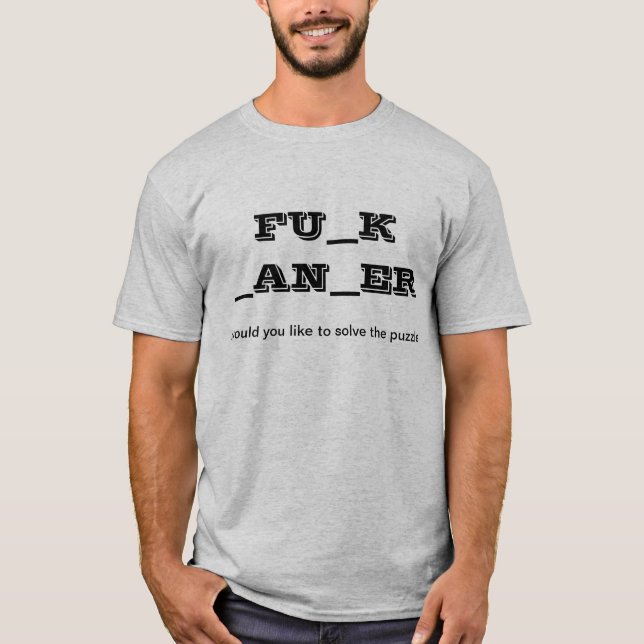 F-Cancer pussel T-shirt (Framsida)