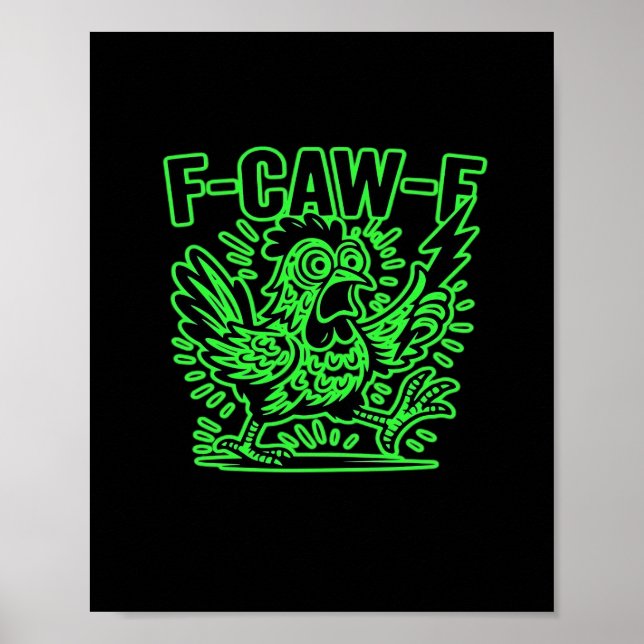 F-Caw-F Attitude Classic Cool Unique Poster (Framsidan)