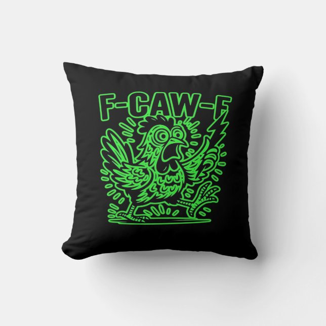 F-Caw-F Attityd Klassisk Cool Unik Kudde (Framsida)