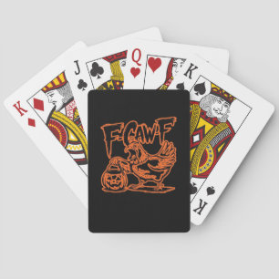F-Caw-F Attityd Klassisk Vintage Stil Casinokort