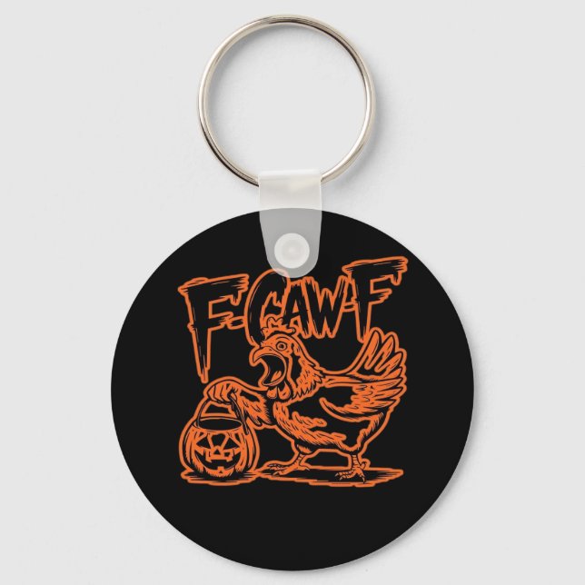 F-Caw-F Attityd Klassisk Vintage Stil Nyckelring (Framsida)