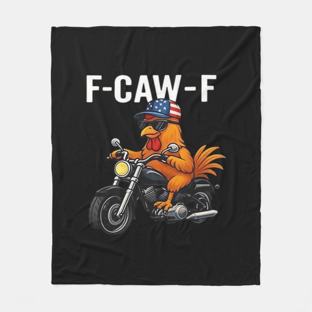 F-Caw-F Chicken Classic Aesthetic Graphic Fleecefilt (Framsidan)