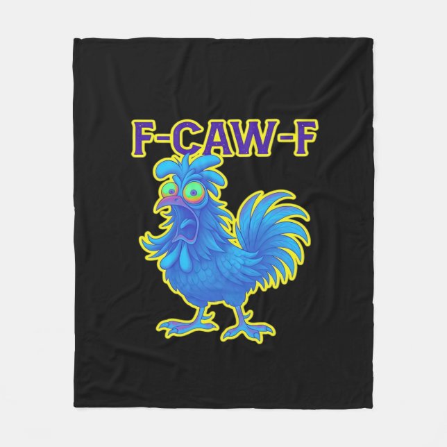 F-Caw-F Chicken Classic Creative Casual Fleecefilt (Framsidan)