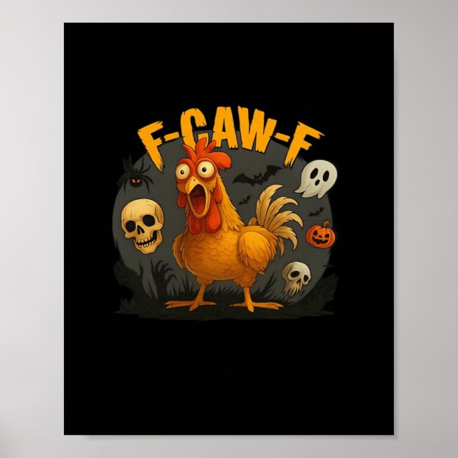 F-Caw-F Chicken Classic Minimal Clean Poster (Framsidan)