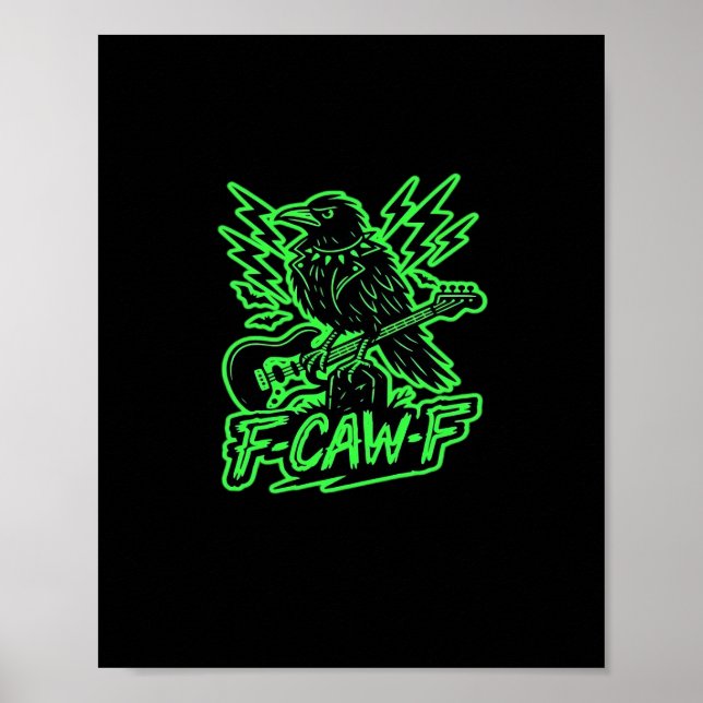 F-Caw-F Chicken Classic Minimal Clean Poster (Framsidan)
