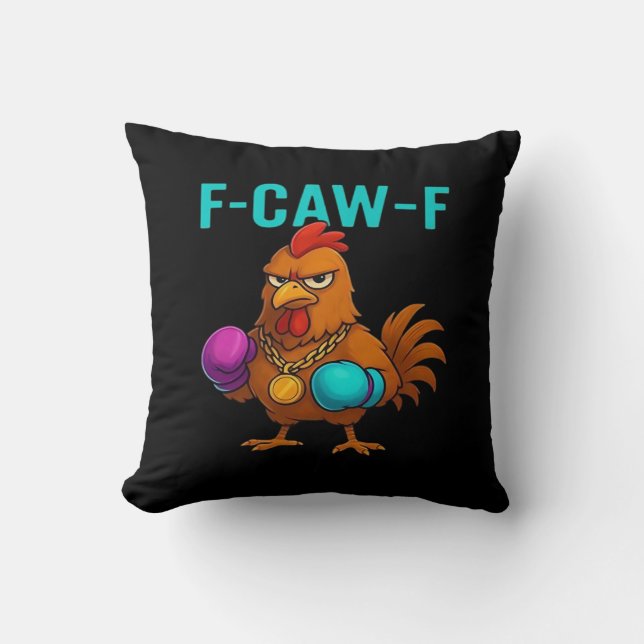 F-Caw-F Chicken Classic Minimal Ren Kudde (Framsida)