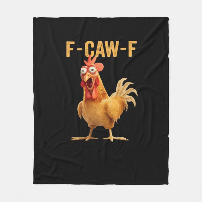 F-Caw-F-Chicken Essential Creative Casual Fleecefilt (Framsidan)