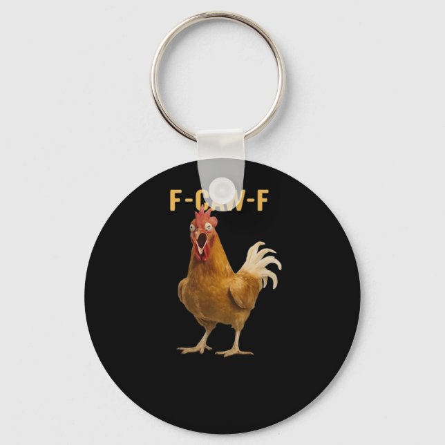 F-Caw-F Chicken Essential Creative Graphic Nyckelring (Framsida)