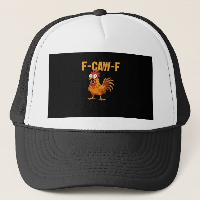 F-Caw-F-Chicken Essential Enkel Design Keps (Framsida)