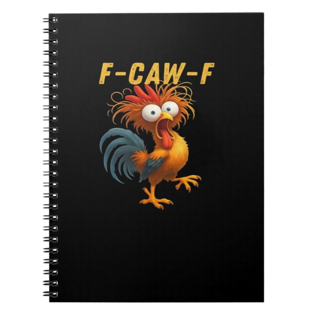 F-Caw-F-Chicken Essential Retro Classic Anteckningsbok (Framsidan)