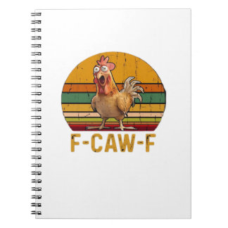 F-Caw-F Chicken Humor Essential Minimal Clean Anteckningsbok