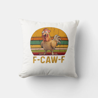 F-Caw-F Chicken Humor Essential Minimal Clean Kudde