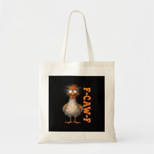 F-Caw-F-Chicken Ivrigts Färgglada Roliga Tupp Me Tygkasse