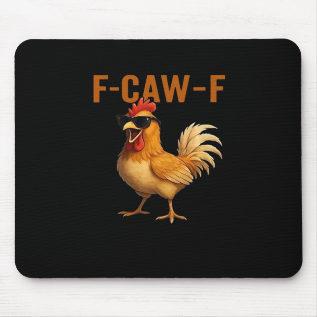 F-Caw-F Chicken Klassisk Estetisk Design Musmatta (Framsidan)