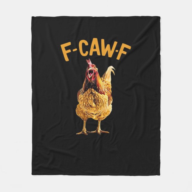 F-Caw-F-Chicken Klassisk Kreativ Stil Fleecefilt (Framsidan)