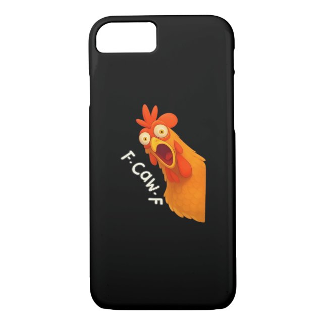 F-Caw-F Chicken Retro Classic Case-Mate iPhone Skal (Baksida)
