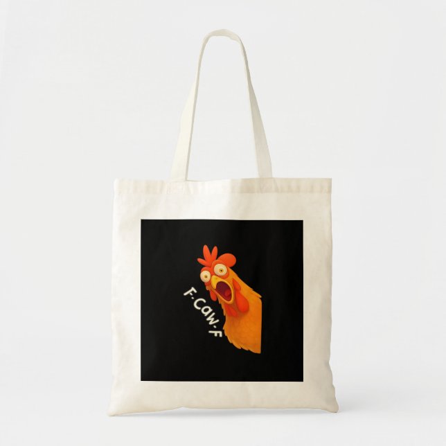 F-Caw-F Chicken Retro Classic Tygkasse (Framsidan)