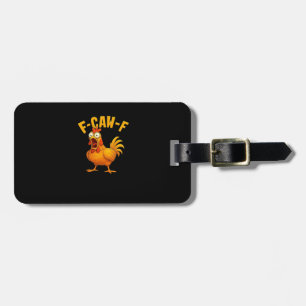 F-Caw-F-Chicken Viktigt Roligt Citat Bagagebricka
