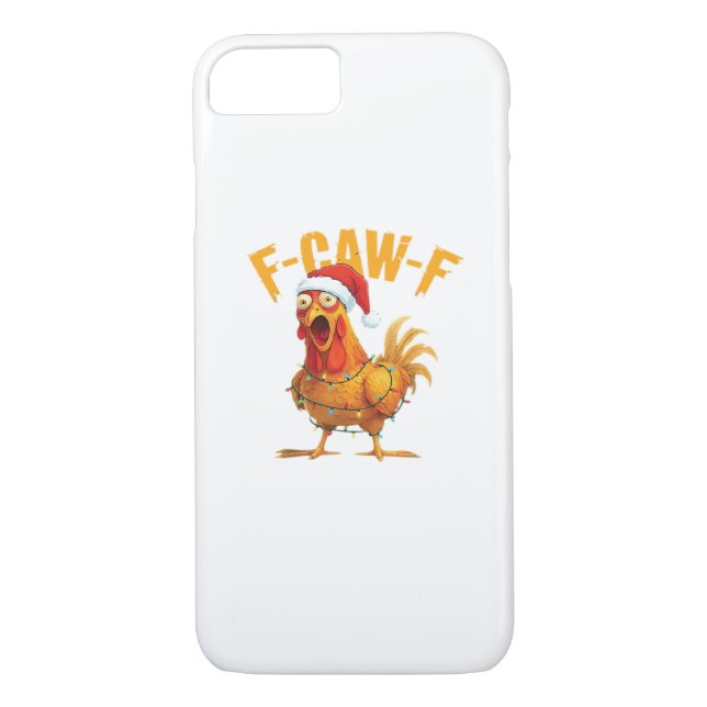 F-Caw-F Christmas Funny Chicken Christmas Essentia Case-Mate iPhone Skal (Baksida)