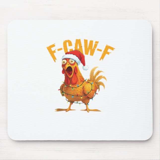 F-Caw-F Christmas Funny Chicken Christmas Essentia Musmatta (Framsidan)