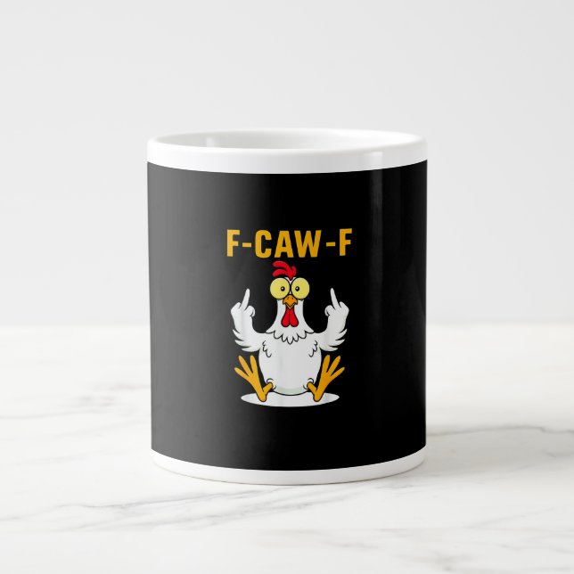 F-Caw-F Citat Tupp Meme Jumbo Mugg (Framsidan)