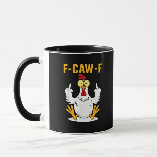 F-Caw-F Citat Tupp Meme Mugg (Vänster)